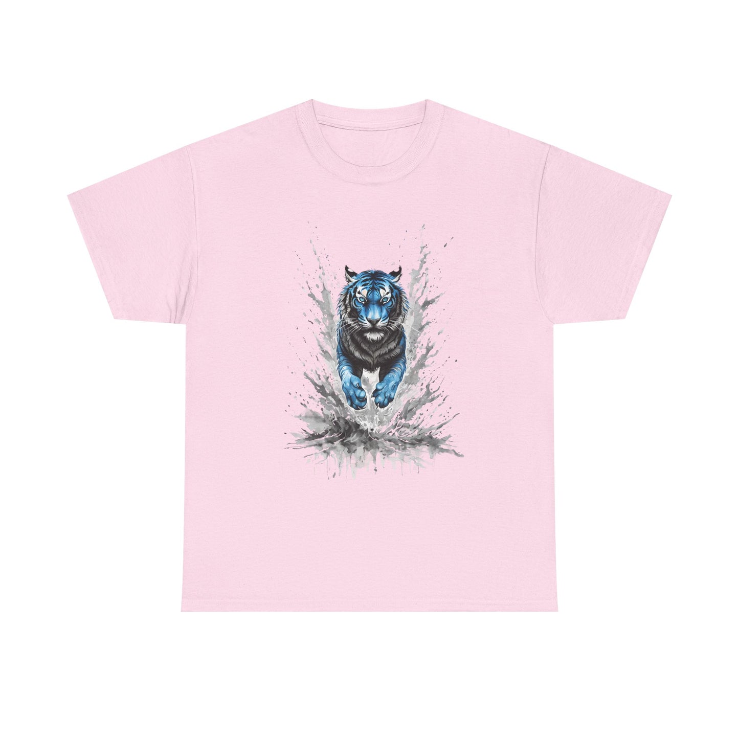 Tiger Graphic Tee, Animal Lover Shirt, Gift for Wildlife Enthusiasts - Unisex Heavy Cotton Tee, Men's Women's T-Shirt, Safari Animal