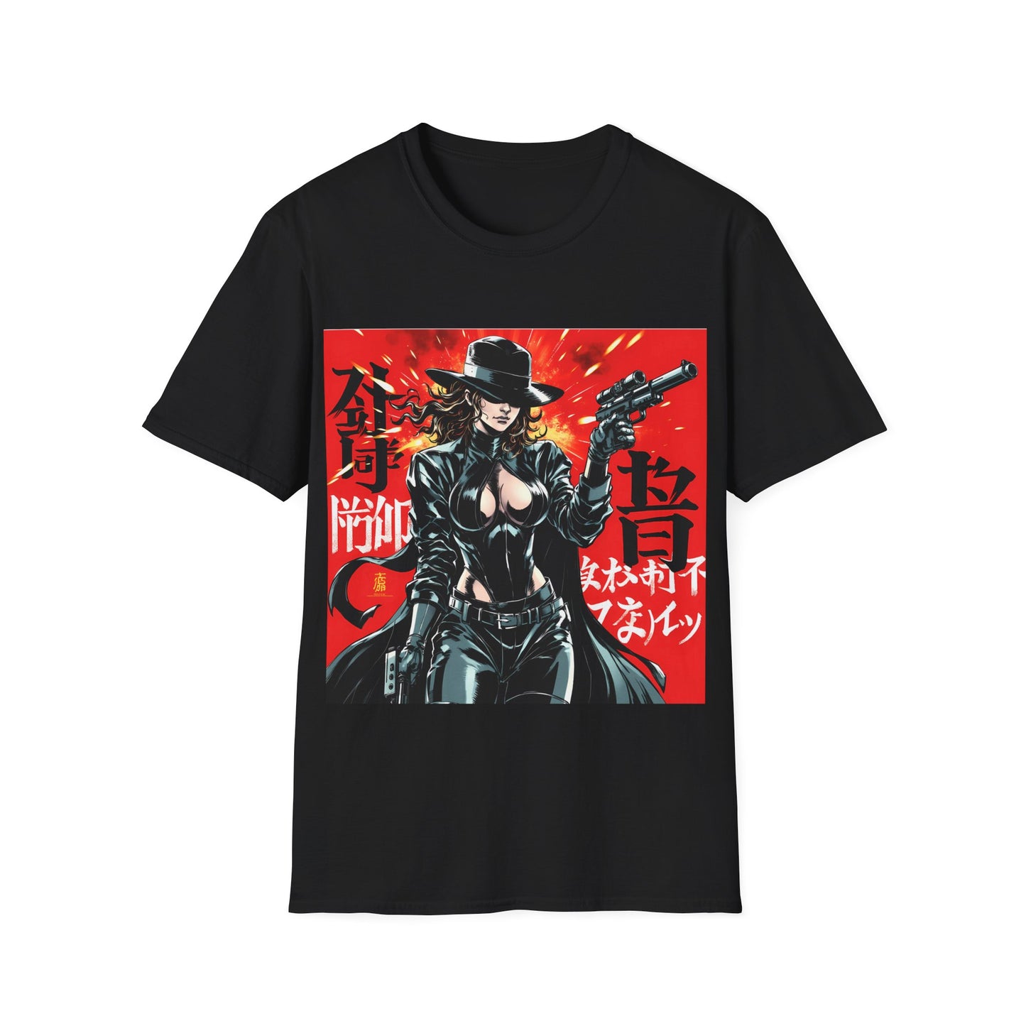 Neon Vengeance Unisex Tee, Cyberpunk Graphic Tee, Retro-Futuristic T-Shirt, Sci-Fi Gamer Shirt, Unique Artwork Clothing, Assassin Top
