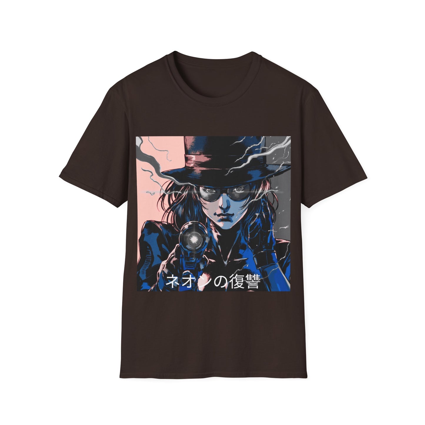 Neon Vengeance Unisex Tee, Cyberpunk Graphic Tee, Retro-Futuristic T-Shirt, Sci-Fi Gamer Shirt, Unique Artwork Clothing, Assassin Top