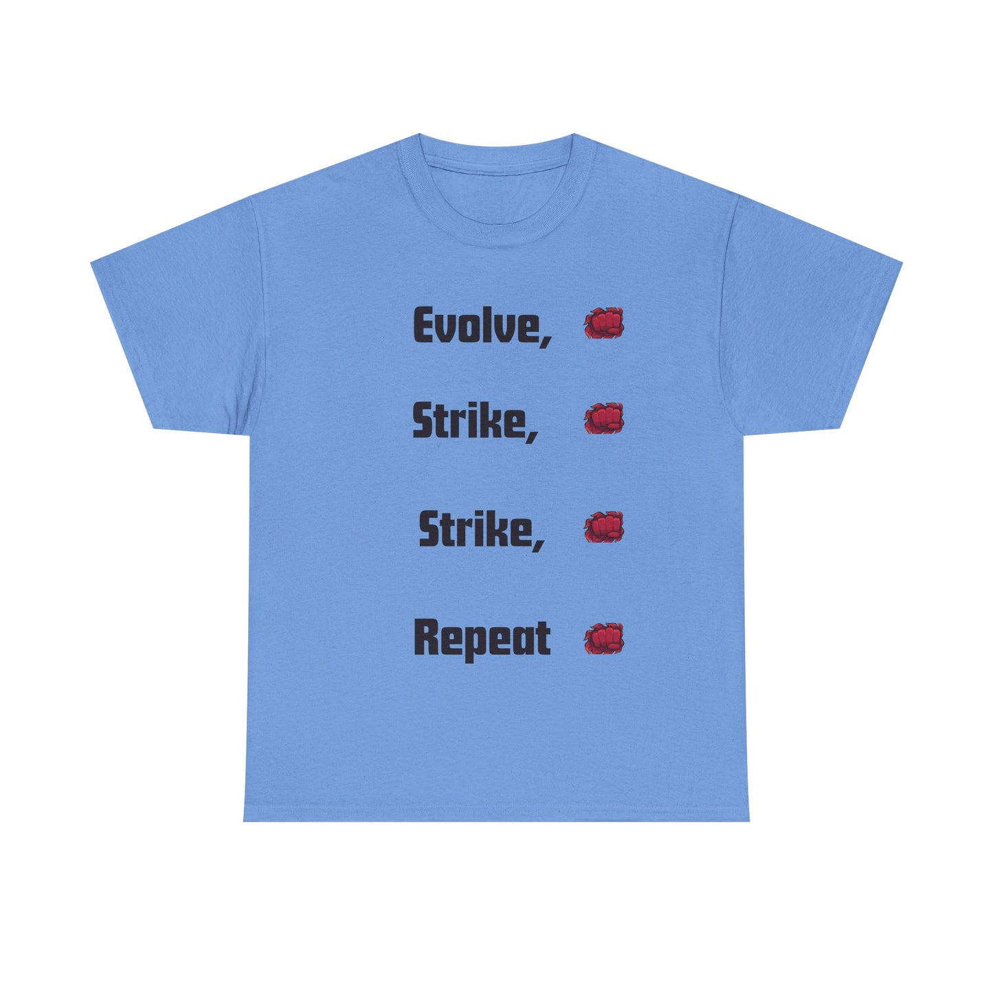 Evolve Strike Repeat Graphic T-Shirt, Unisex Tee for Gamers, Casual Wear, Summer Fashion, Motivational Top, Gamer Gift