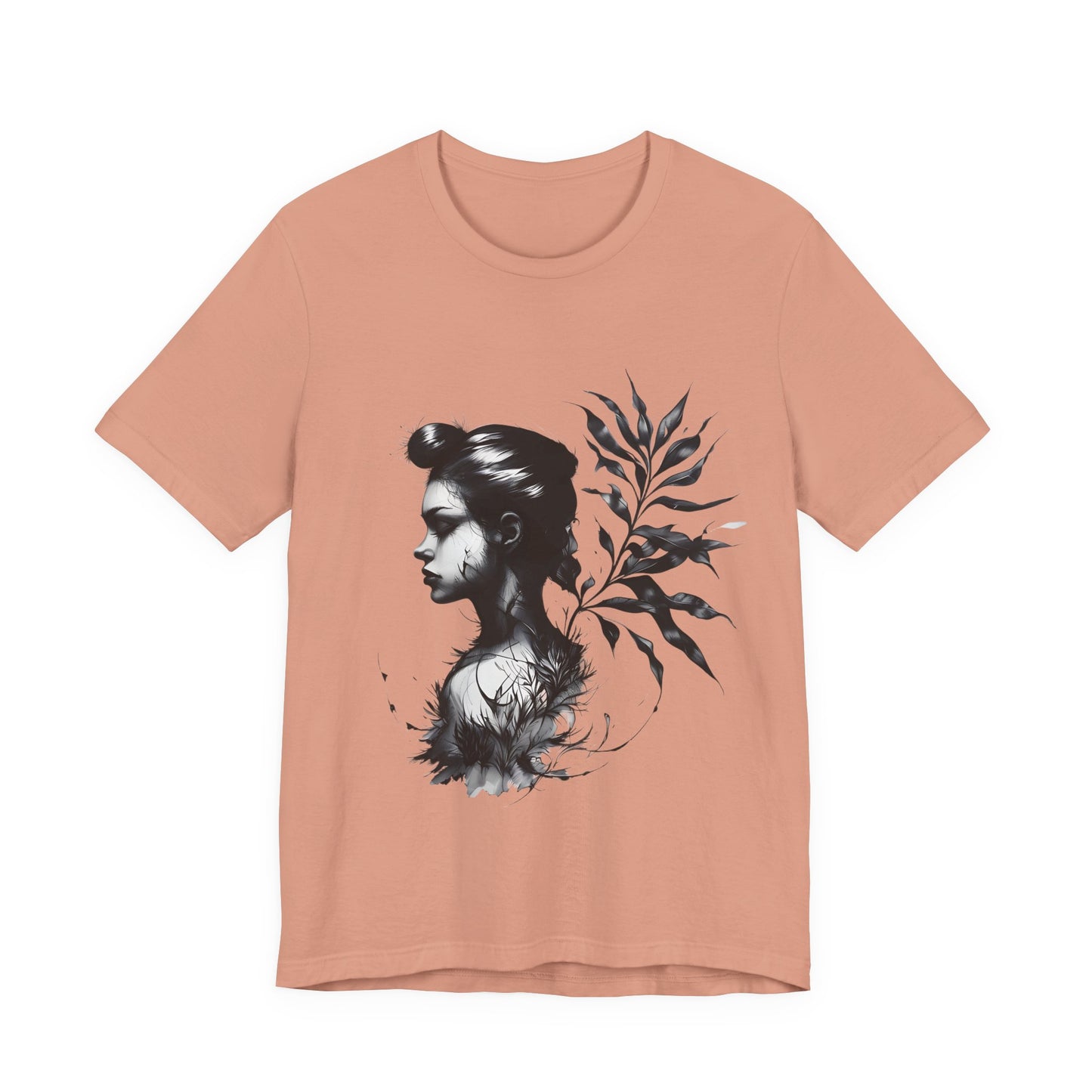 Stylish Floral Graphic Tee, Botanical Art Shirt, Gift for Nature Lovers, Casual Wear, Summer Outfit, Inspirational Woman Design