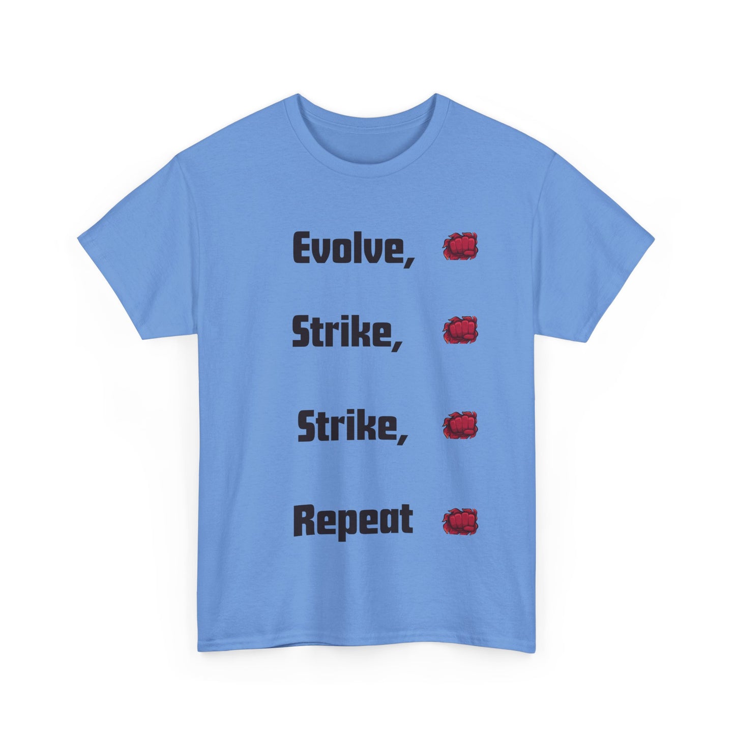 Evolve Strike Repeat Graphic T-Shirt, Unisex Tee for Gamers, Casual Wear, Summer Fashion, Motivational Top, Gamer Gift