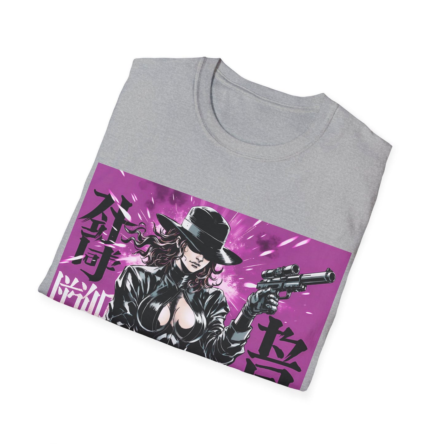 GNeon Vengeance Unisex Tee, Cyberpunk Graphic Tee, Retro-Futuristic T-Shirt, Sci-Fi Gamer Shirt, Unique Artwork Clothing, Assassin Top