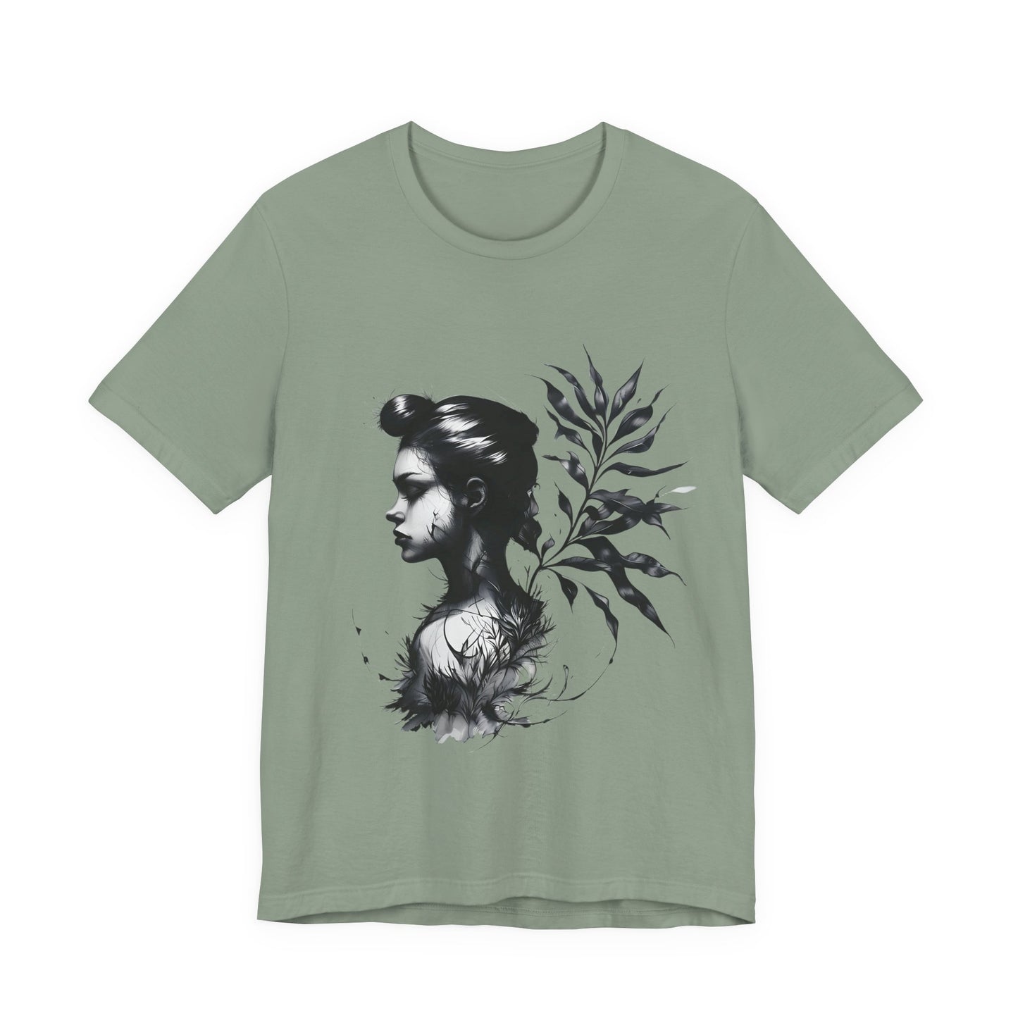Stylish Floral Graphic Tee, Botanical Art Shirt, Gift for Nature Lovers, Casual Wear, Summer Outfit, Inspirational Woman Design