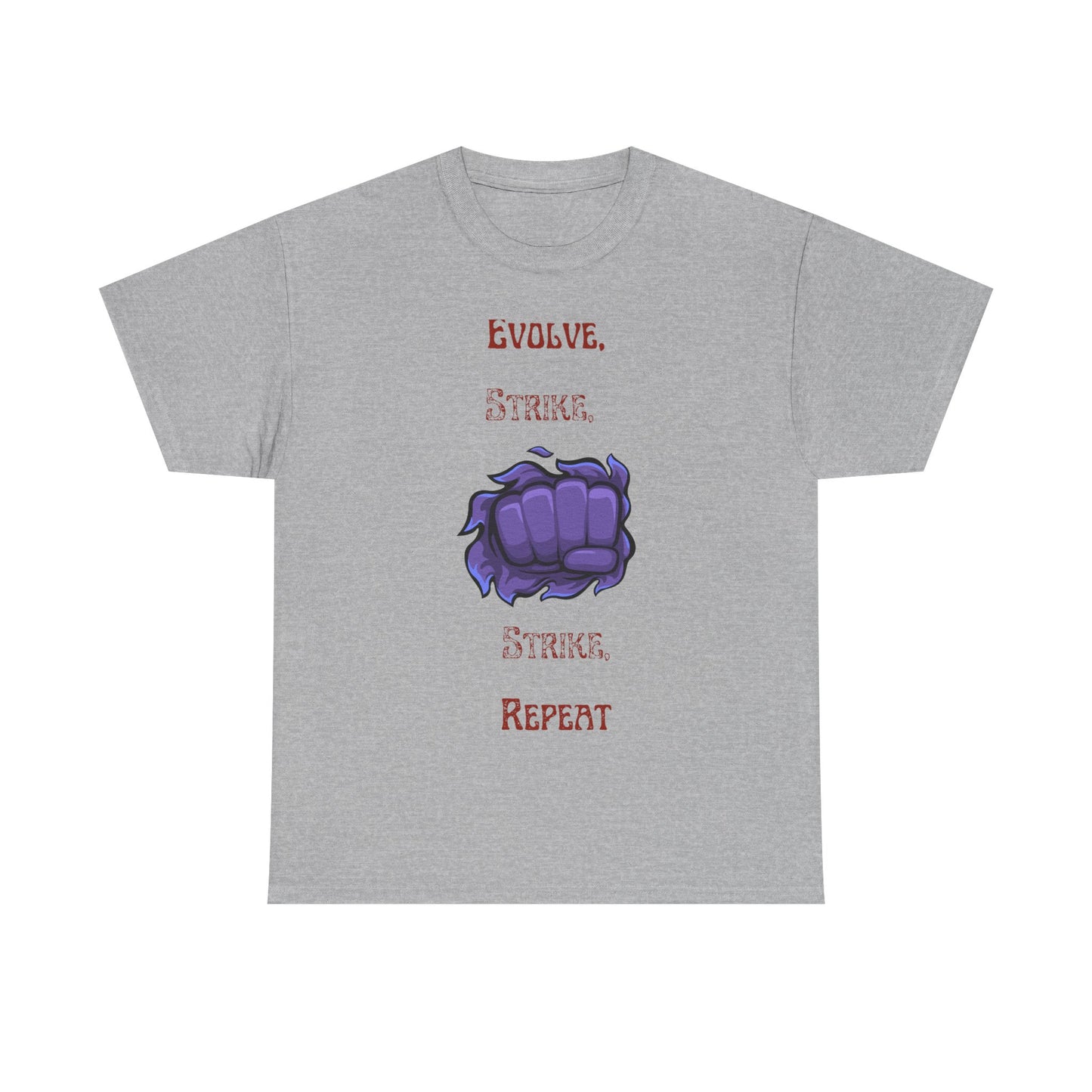 Evolve, Strike, Repeat Unisex Tee - Gamer Apparel, Fun Graphic Shirt, Casual Wear, Gift for Nerds, Video Game Merchandise