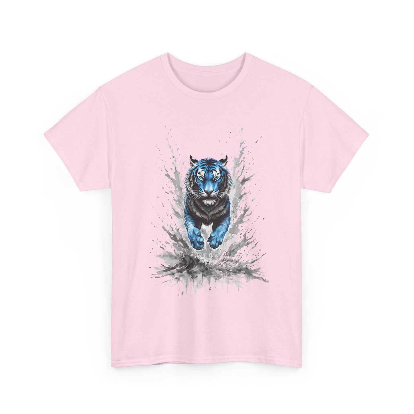 Tiger Graphic Tee, Animal Lover Shirt, Gift for Wildlife Enthusiasts - Unisex Heavy Cotton Tee, Men's Women's T-Shirt, Safari Animal