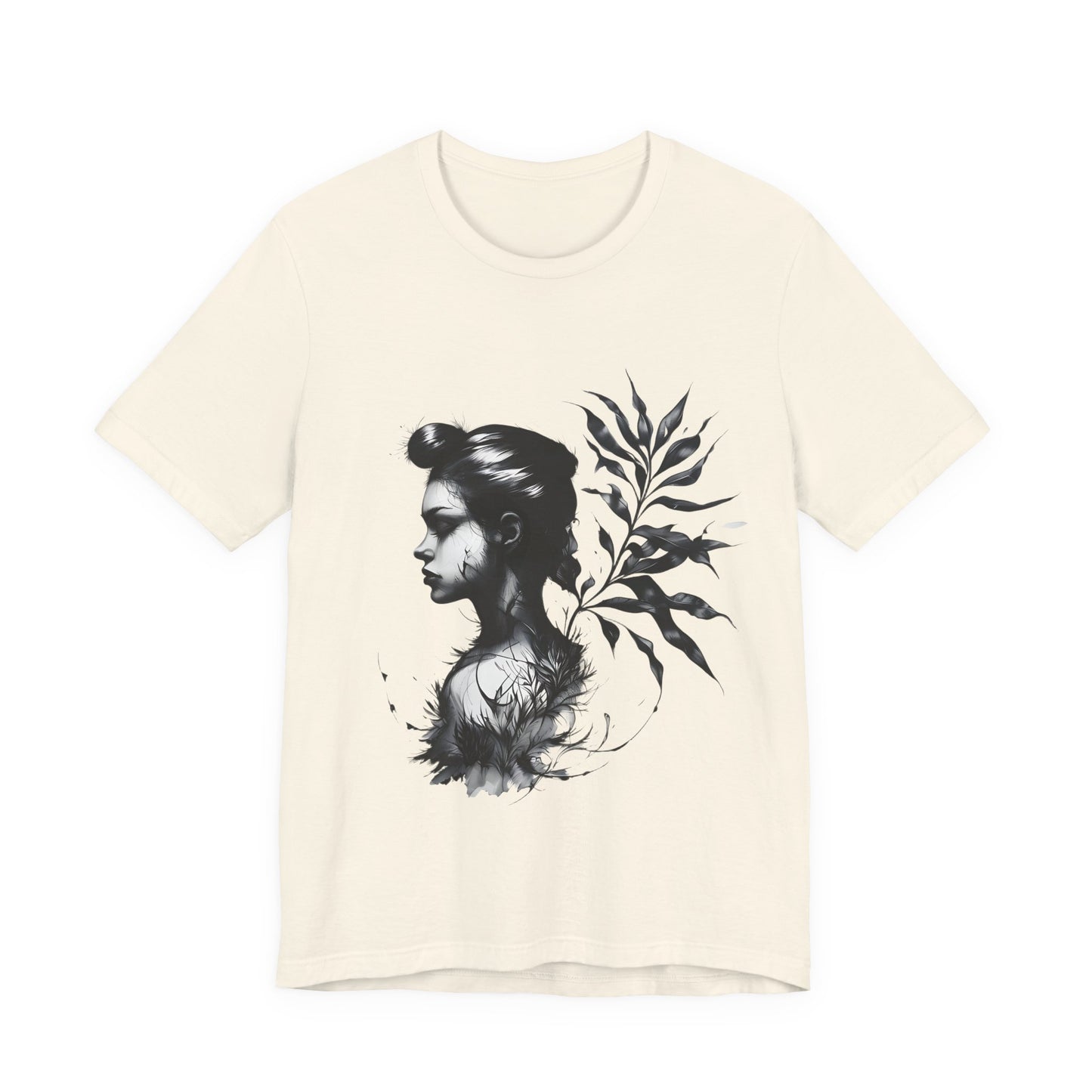 Stylish Floral Graphic Tee, Botanical Art Shirt, Gift for Nature Lovers, Casual Wear, Summer Outfit, Inspirational Woman Design