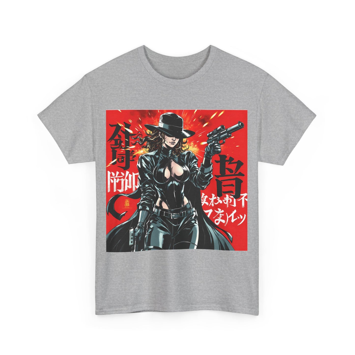 Graphic Anime Unisex Tee Shirt, Comic Convention Gift, Bold Art Top, Sustainable Fashion Choice, Shoulder Tape Tee Shirt