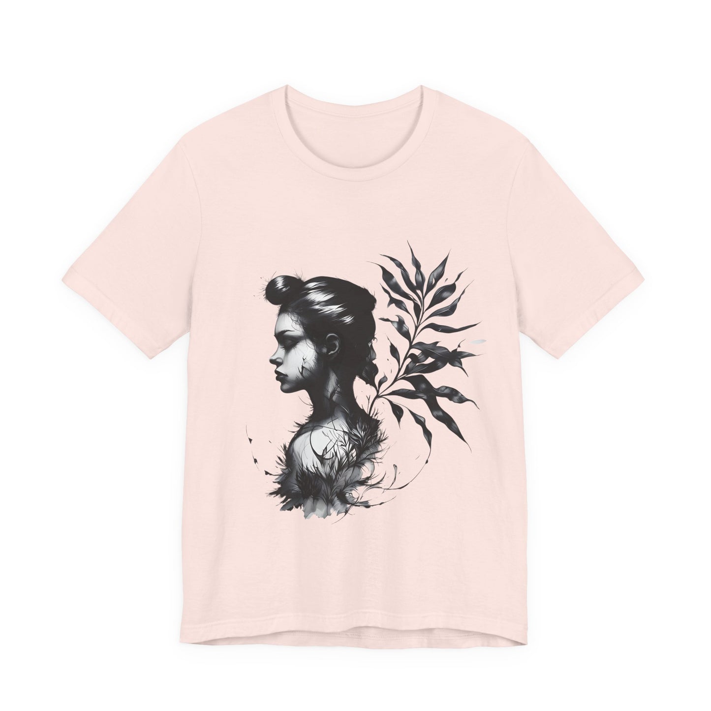 Stylish Floral Graphic Tee, Botanical Art Shirt, Gift for Nature Lovers, Casual Wear, Summer Outfit, Inspirational Woman Design