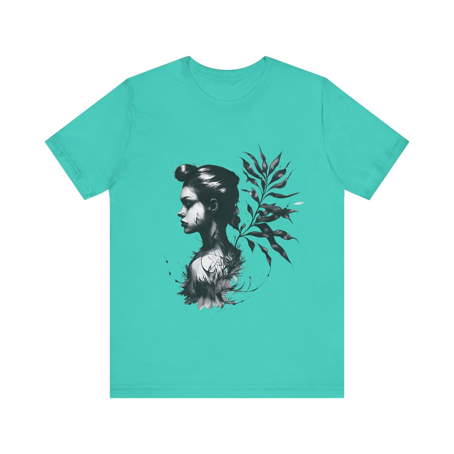 Stylish Floral Graphic Tee, Botanical Art Shirt, Gift for Nature Lovers, Casual Wear, Summer Outfit, Inspirational Woman Design