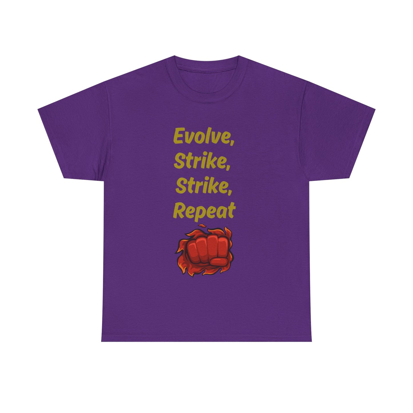 Evolve Strike Graphic T-Shirt, Motivational Shirt for Fighters, Unisex Tee, Casual Wear, Gift Idea