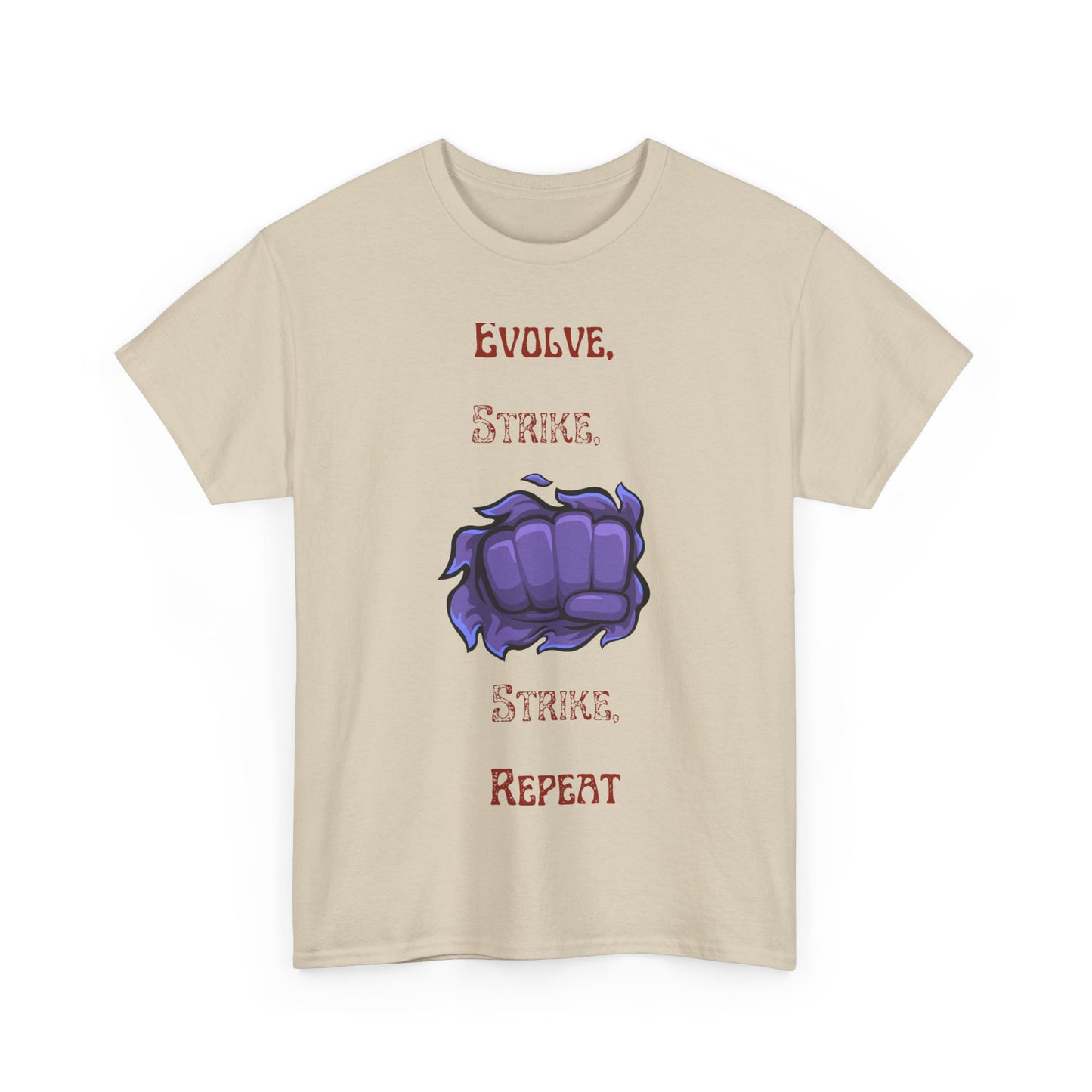 Evolve, Strike, Repeat Unisex Tee - Gamer Apparel, Fun Graphic Shirt, Casual Wear, Gift for Nerds, Video Game Merchandise