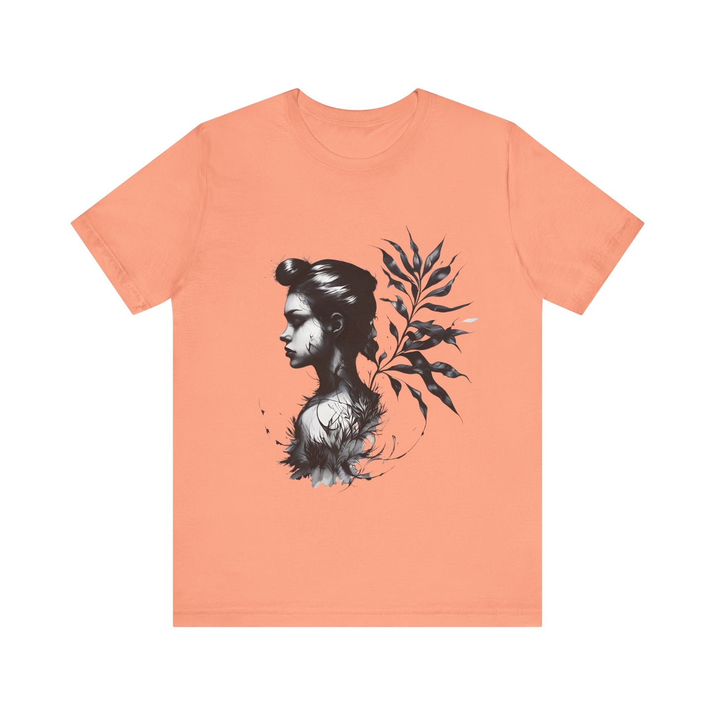 Stylish Floral Graphic Tee, Botanical Art Shirt, Gift for Nature Lovers, Casual Wear, Summer Outfit, Inspirational Woman Design