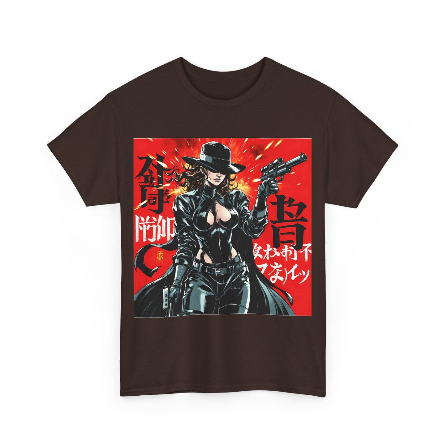Graphic Anime Unisex Tee Shirt, Comic Convention Gift, Bold Art Top, Sustainable Fashion Choice, Shoulder Tape Tee Shirt