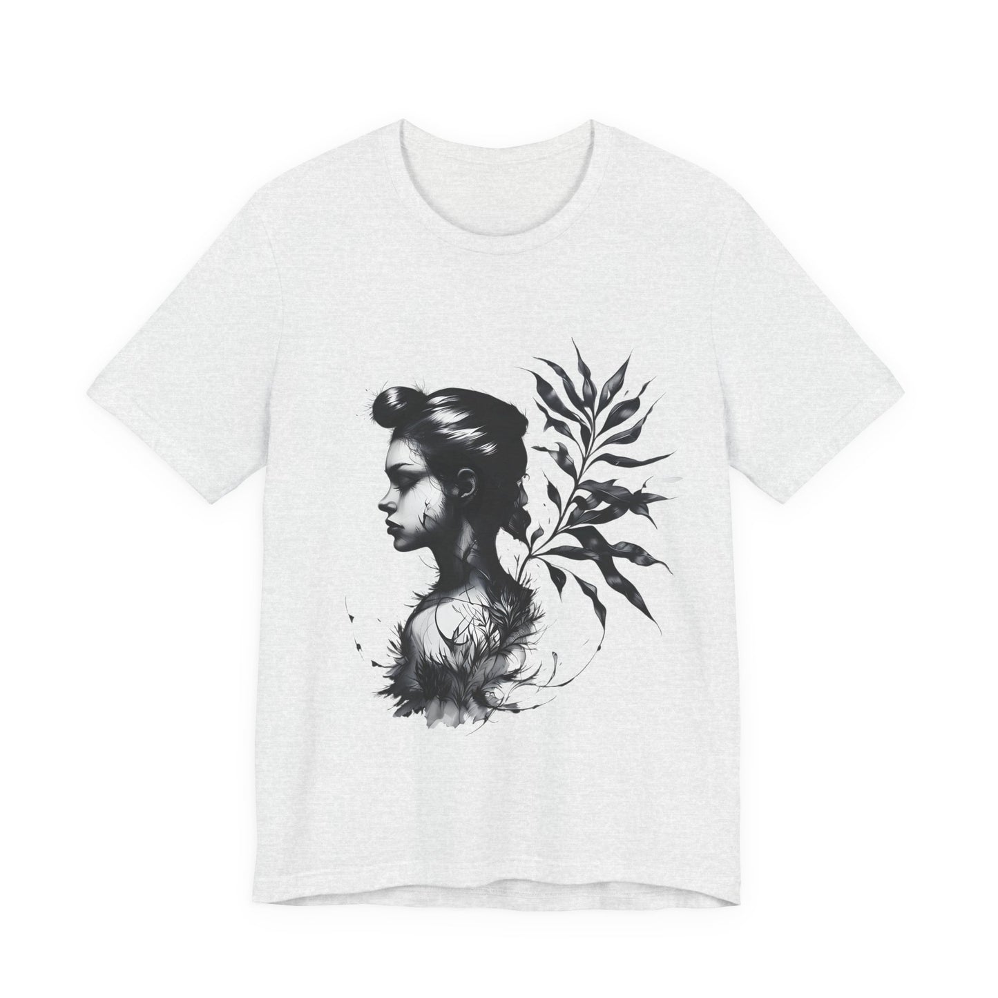 Stylish Floral Graphic Tee, Botanical Art Shirt, Gift for Nature Lovers, Casual Wear, Summer Outfit, Inspirational Woman Design
