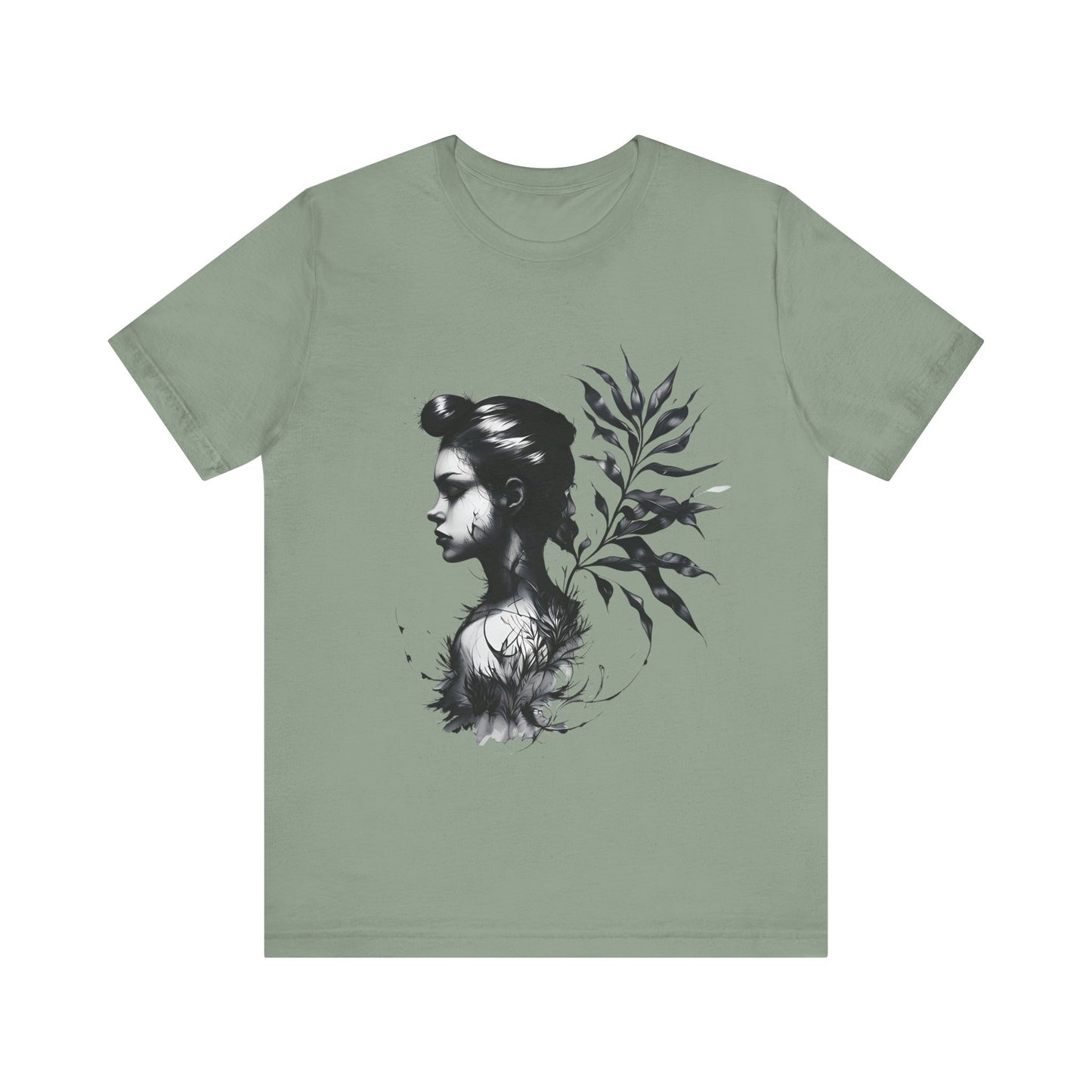 Stylish Floral Graphic Tee, Botanical Art Shirt, Gift for Nature Lovers, Casual Wear, Summer Outfit, Inspirational Woman Design