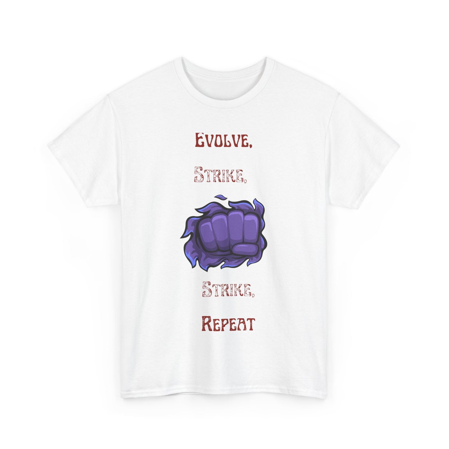 Evolve, Strike, Repeat Unisex Tee - Gamer Apparel, Fun Graphic Shirt, Casual Wear, Gift for Nerds, Video Game Merchandise