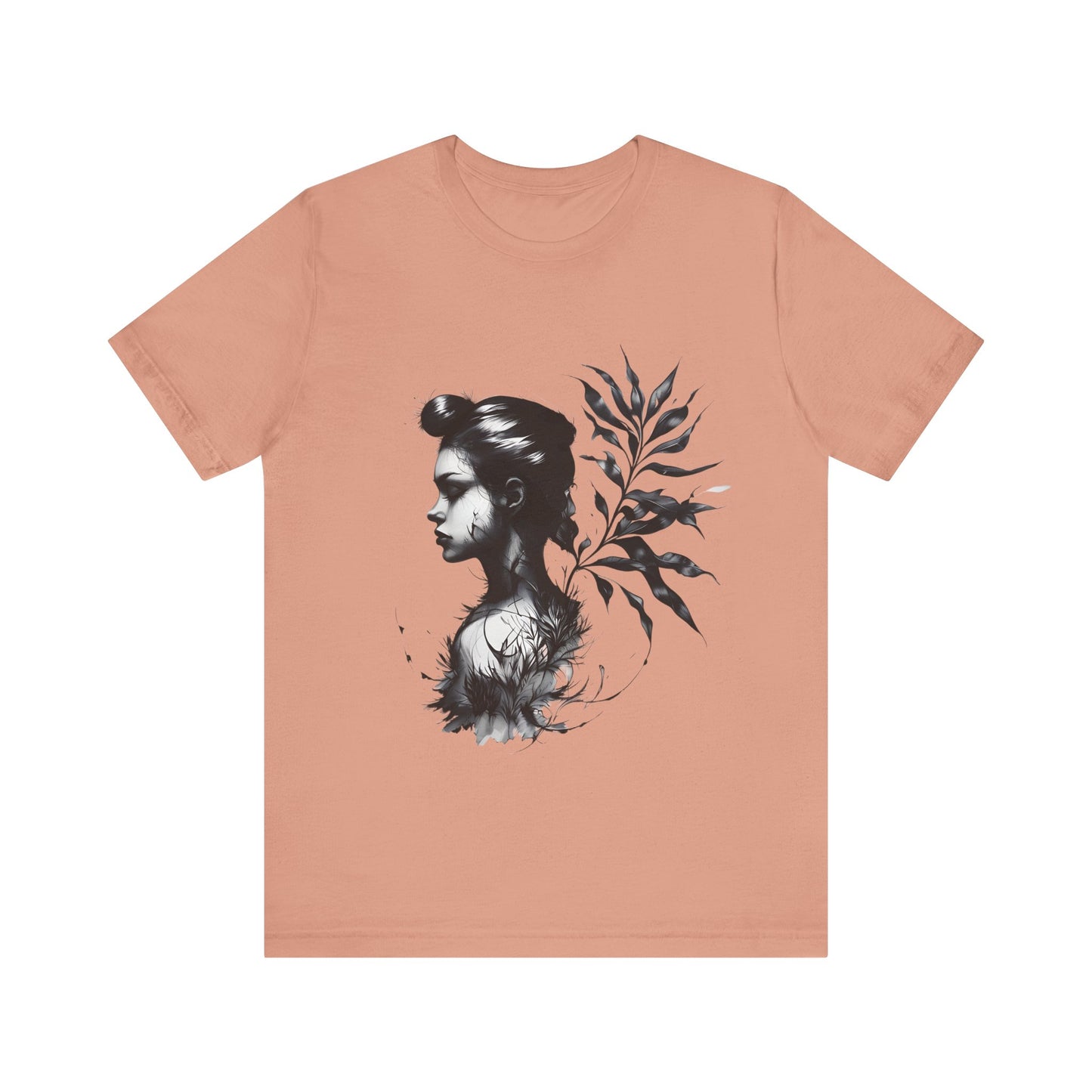 Stylish Floral Graphic Tee, Botanical Art Shirt, Gift for Nature Lovers, Casual Wear, Summer Outfit, Inspirational Woman Design