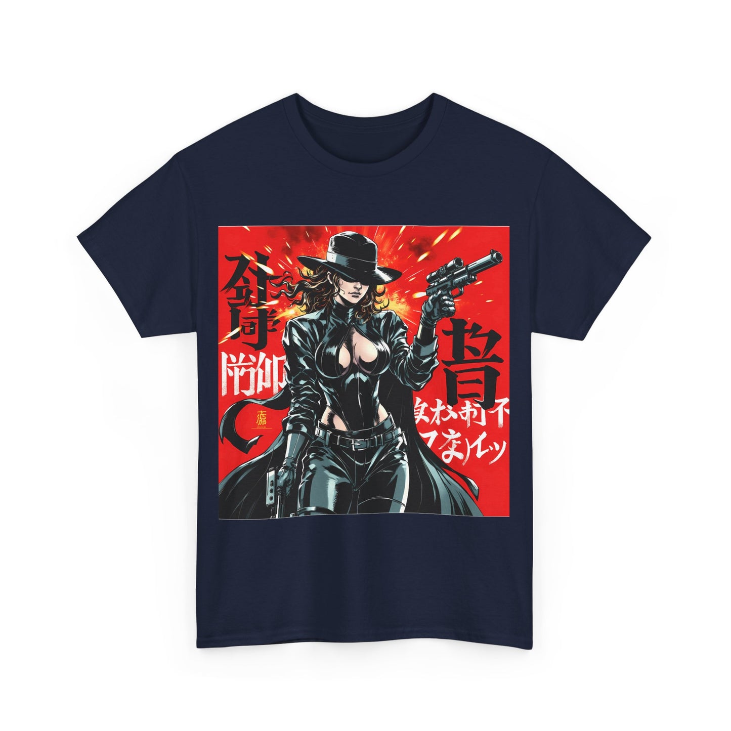 Graphic Anime Unisex Tee Shirt, Comic Convention Gift, Bold Art Top, Sustainable Fashion Choice, Shoulder Tape Tee Shirt
