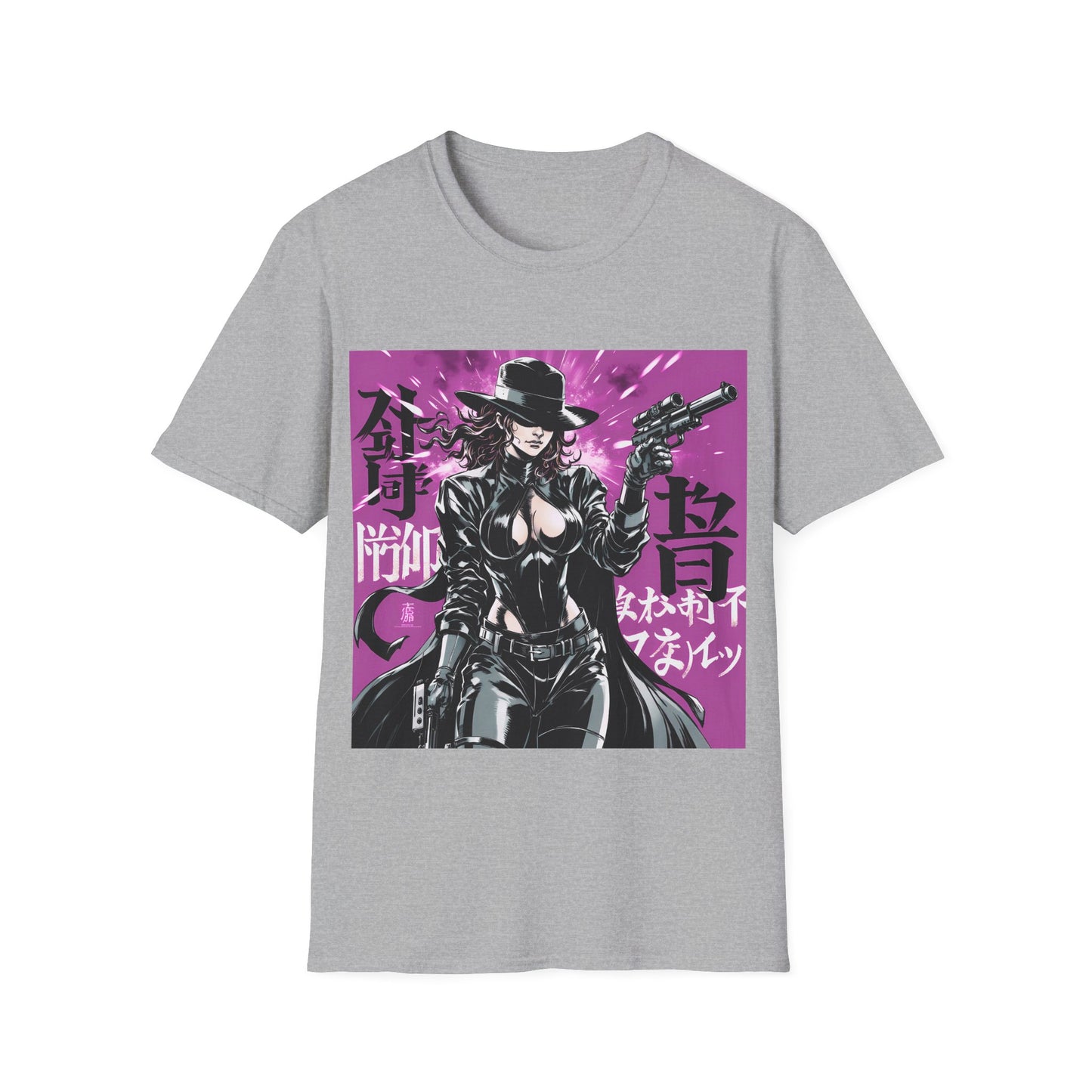 GNeon Vengeance Unisex Tee, Cyberpunk Graphic Tee, Retro-Futuristic T-Shirt, Sci-Fi Gamer Shirt, Unique Artwork Clothing, Assassin Top
