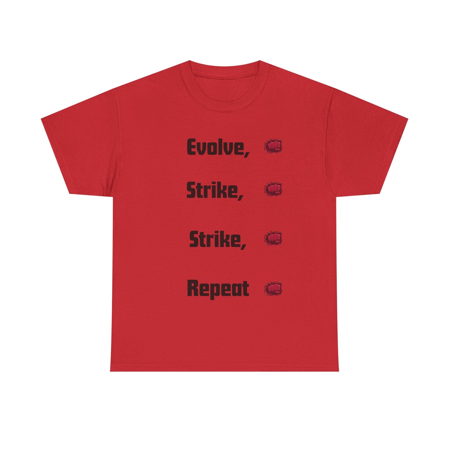 Evolve Strike Repeat Graphic T-Shirt, Unisex Tee for Gamers, Casual Wear, Summer Fashion, Motivational Top, Gamer Gift