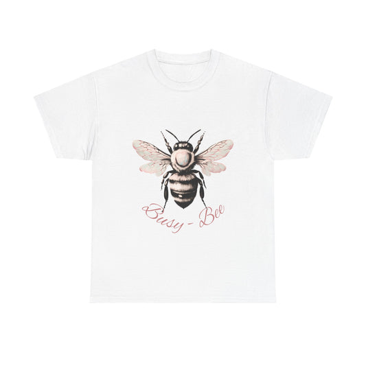 Light Pink Bee Womens Tee Shirt Busy Bee Nature Design Chic Gift for Gardeners Light Pink Bee Shirt