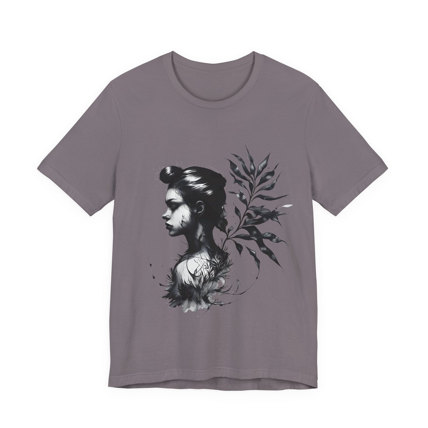 Stylish Floral Graphic Tee, Botanical Art Shirt, Gift for Nature Lovers, Casual Wear, Summer Outfit, Inspirational Woman Design