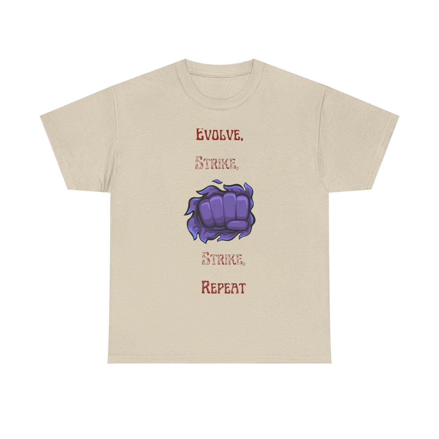 Evolve, Strike, Repeat Unisex Tee - Gamer Apparel, Fun Graphic Shirt, Casual Wear, Gift for Nerds, Video Game Merchandise