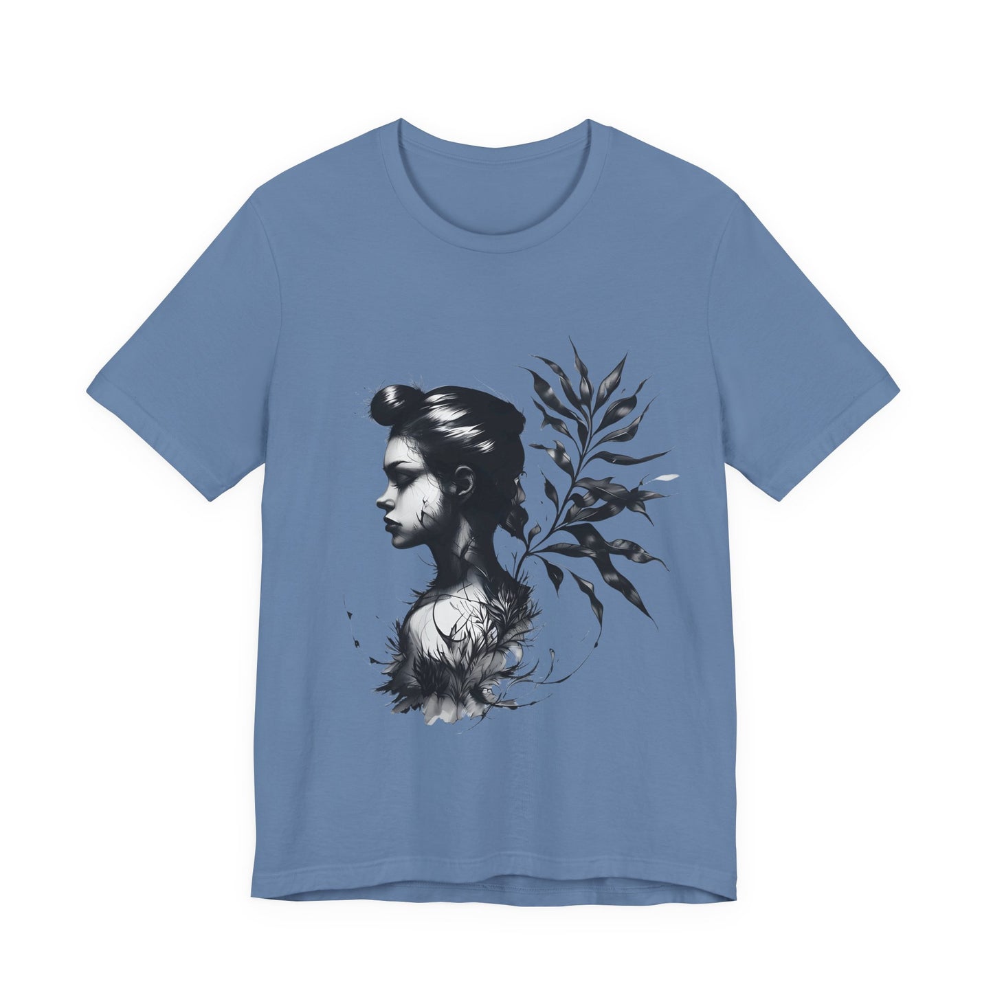 Stylish Floral Graphic Tee, Botanical Art Shirt, Gift for Nature Lovers, Casual Wear, Summer Outfit, Inspirational Woman Design