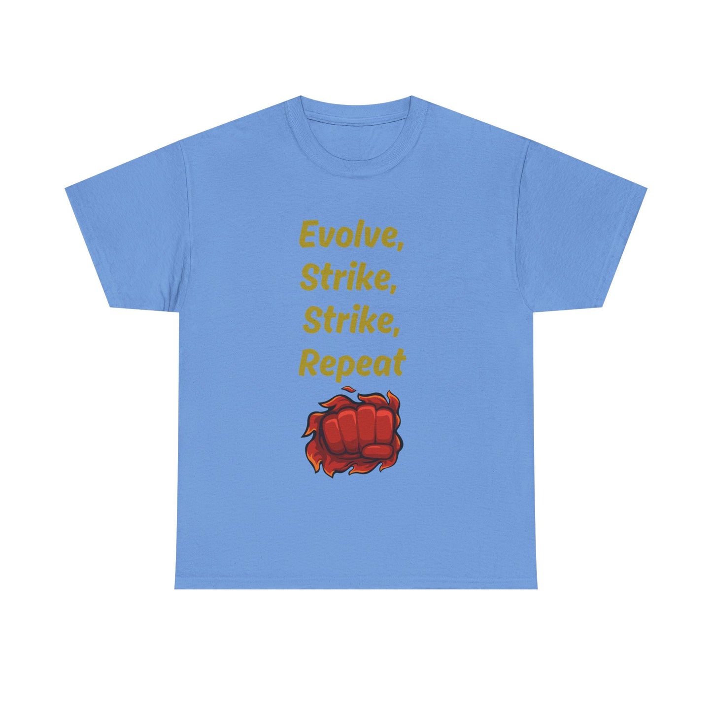Evolve Strike Graphic T-Shirt, Motivational Shirt for Fighters, Unisex Tee, Casual Wear, Gift Idea