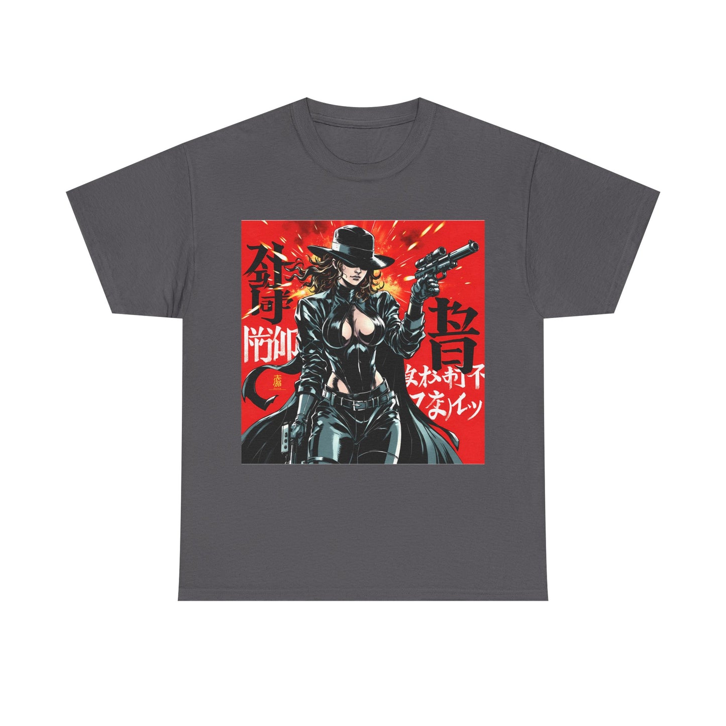 Graphic Anime Unisex Tee Shirt, Comic Convention Gift, Bold Art Top, Sustainable Fashion Choice, Shoulder Tape Tee Shirt
