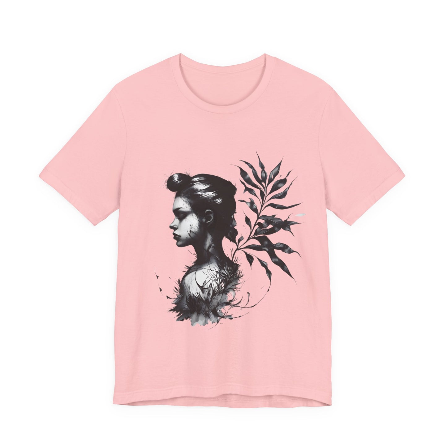 Stylish Floral Graphic Tee, Botanical Art Shirt, Gift for Nature Lovers, Casual Wear, Summer Outfit, Inspirational Woman Design