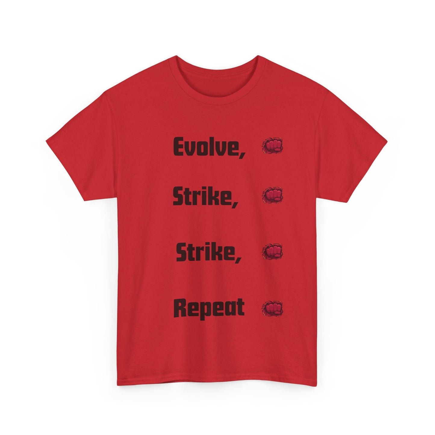 Evolve Strike Repeat Graphic T-Shirt, Unisex Tee for Gamers, Casual Wear, Summer Fashion, Motivational Top, Gamer Gift