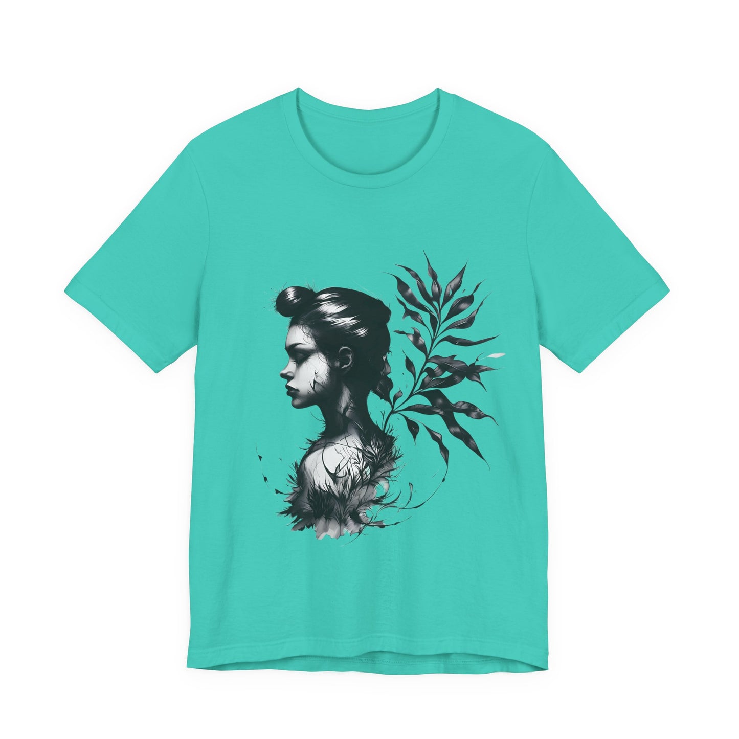 Stylish Floral Graphic Tee, Botanical Art Shirt, Gift for Nature Lovers, Casual Wear, Summer Outfit, Inspirational Woman Design