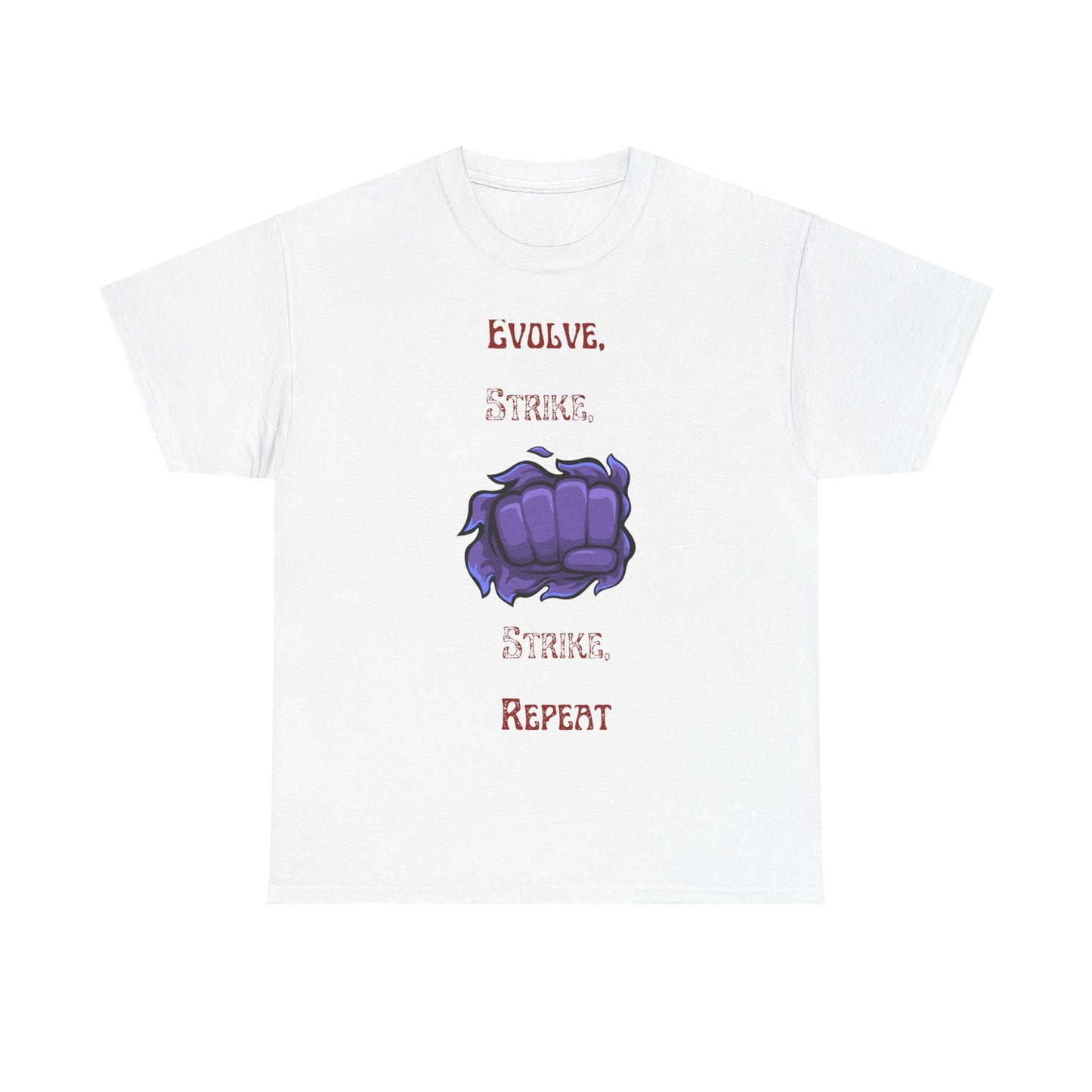 Evolve, Strike, Repeat Unisex Tee - Gamer Apparel, Fun Graphic Shirt, Casual Wear, Gift for Nerds, Video Game Merchandise