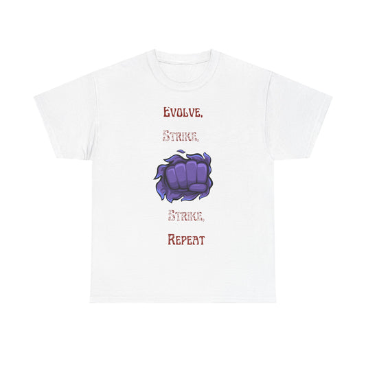 Evolve, Strike, Repeat Unisex Tee - Gamer Apparel, Fun Graphic Shirt, Casual Wear, Gift for Nerds, Video Game Merchandise
