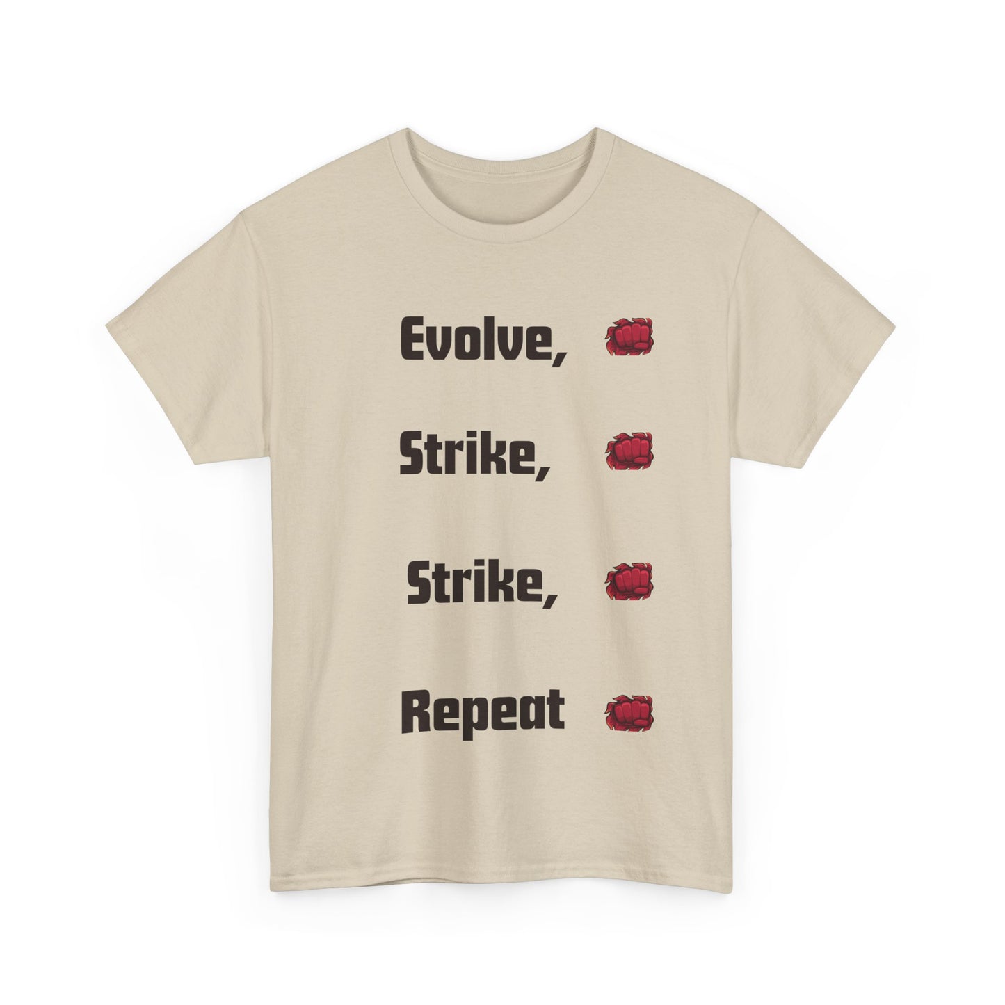 Evolve Strike Repeat Graphic T-Shirt, Unisex Tee for Gamers, Casual Wear, Summer Fashion, Motivational Top, Gamer Gift
