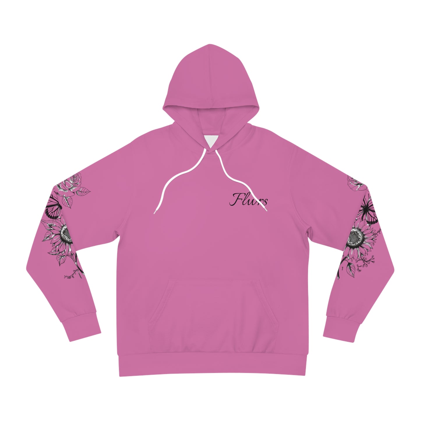 Floral Rose Butterfly Sunflower Fashion Hoodie, Nature Lover Gift, Trendy Sweatshirt, Women's Pullover, Botanical Design Jumper, Spring