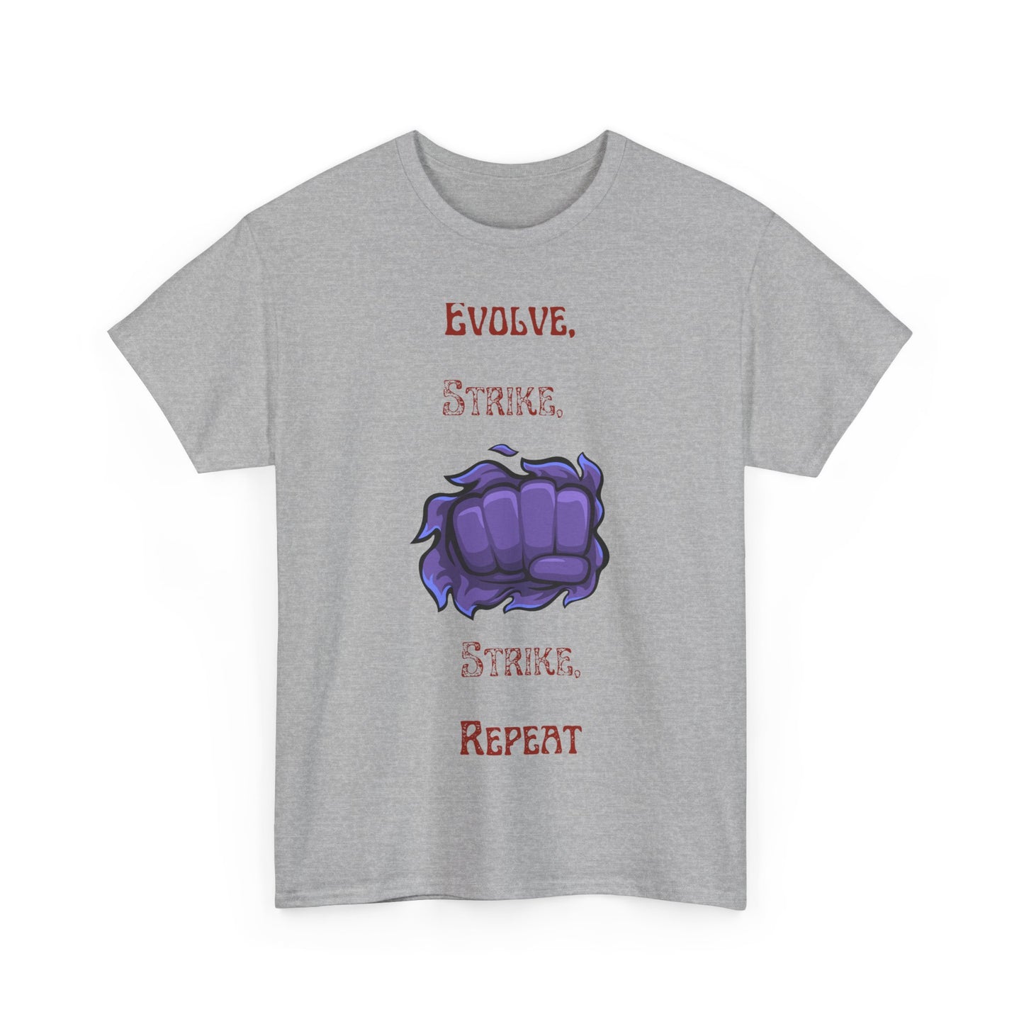 Evolve, Strike, Repeat Unisex Tee - Gamer Apparel, Fun Graphic Shirt, Casual Wear, Gift for Nerds, Video Game Merchandise