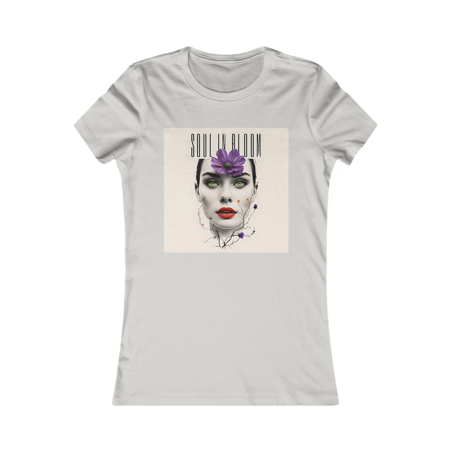 Women's Flower Power Tee - Floral Graphic Shirt, Stylish Casual Wear, Gift for Her, Trendy Summer Top, Boho Vibes, Unique Fashion Statement